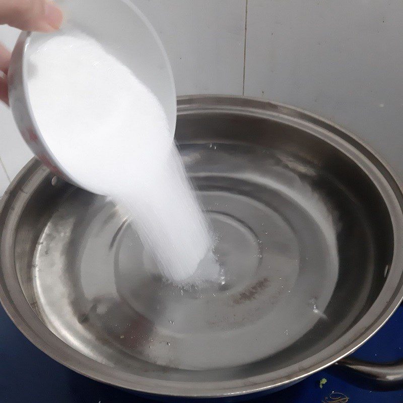 Step 3 Cook the pumpkin chè Chè pumpkin with coconut milk