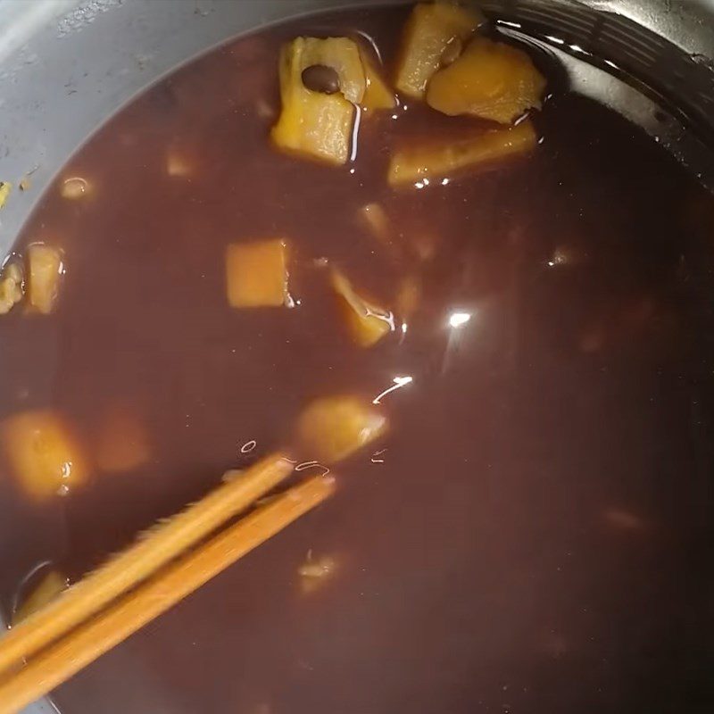 Step 2 Cooking Black Bean Sweet Soup with Sweet Potato Using a Rice Cooker