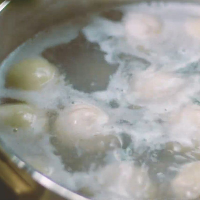 Step 5 Cooking Floating Rice Cake Red Bean Floating Cake