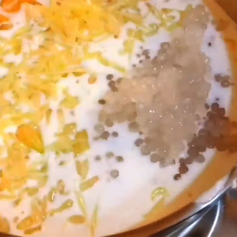 Step 4 Cook mango sago dessert Mango sago Hong Kong - Mango sago