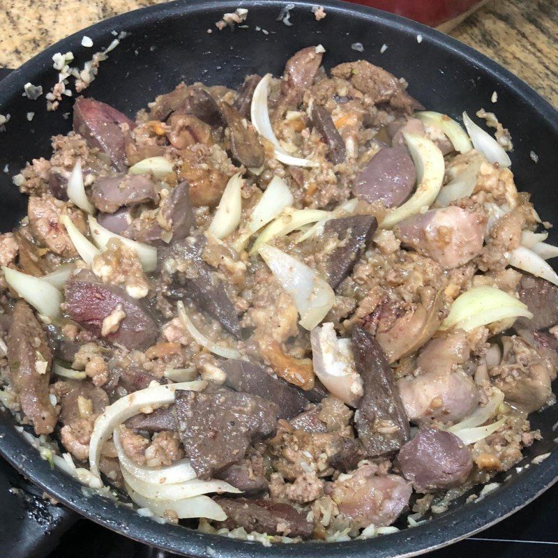 Step 3 Cook the ingredients for Pork Liver Pâté with Chicken Liver