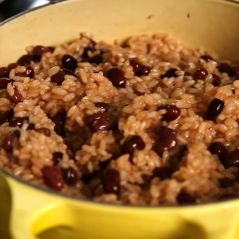 Step 3 Cooking rice Korean red bean rice