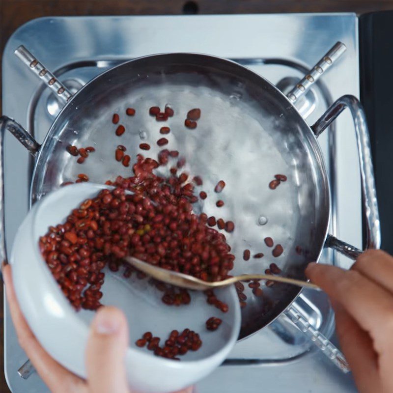 Step 1 Cook red beans Halo Halo