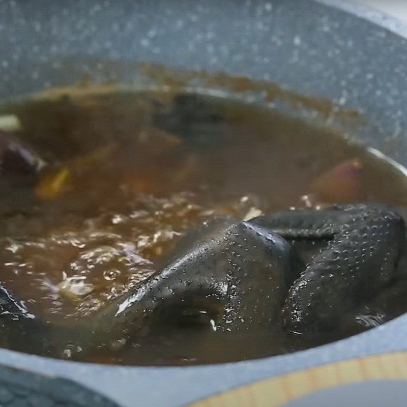 Step 2 Cook black chicken Steamed black chicken with pumpkin