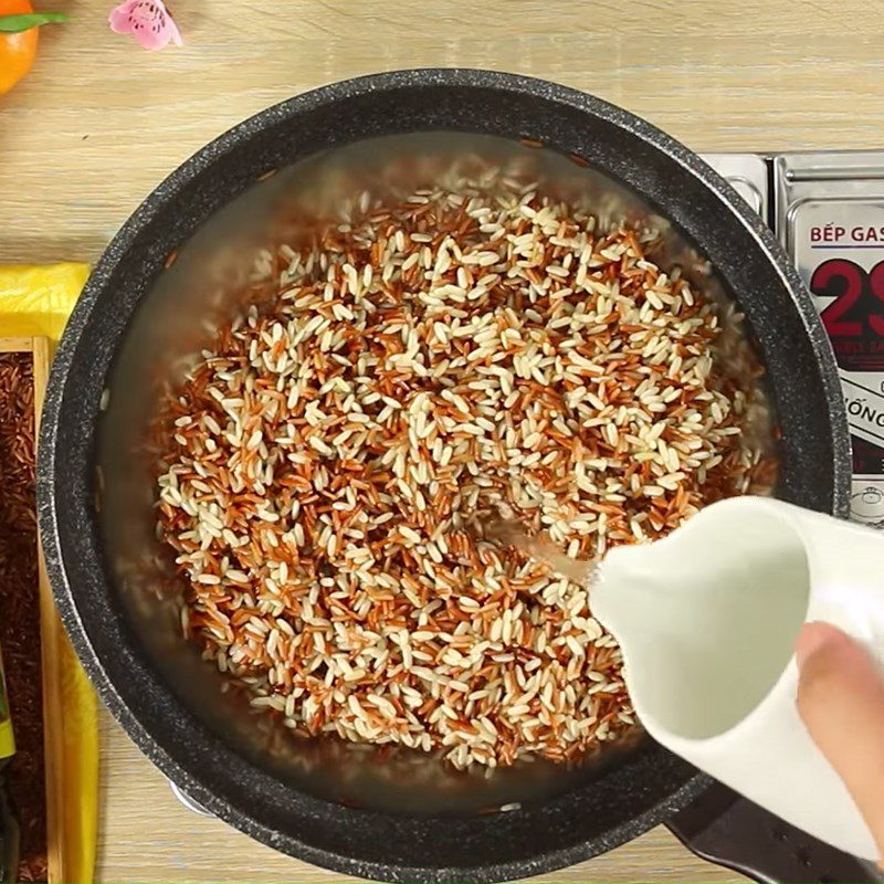 Step 5 Cooking Brown Rice and Sticky Rice Brown Sticky Rice Cake