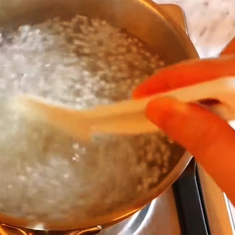 Step 2 Cook sago for Hong Kong Mango Sago