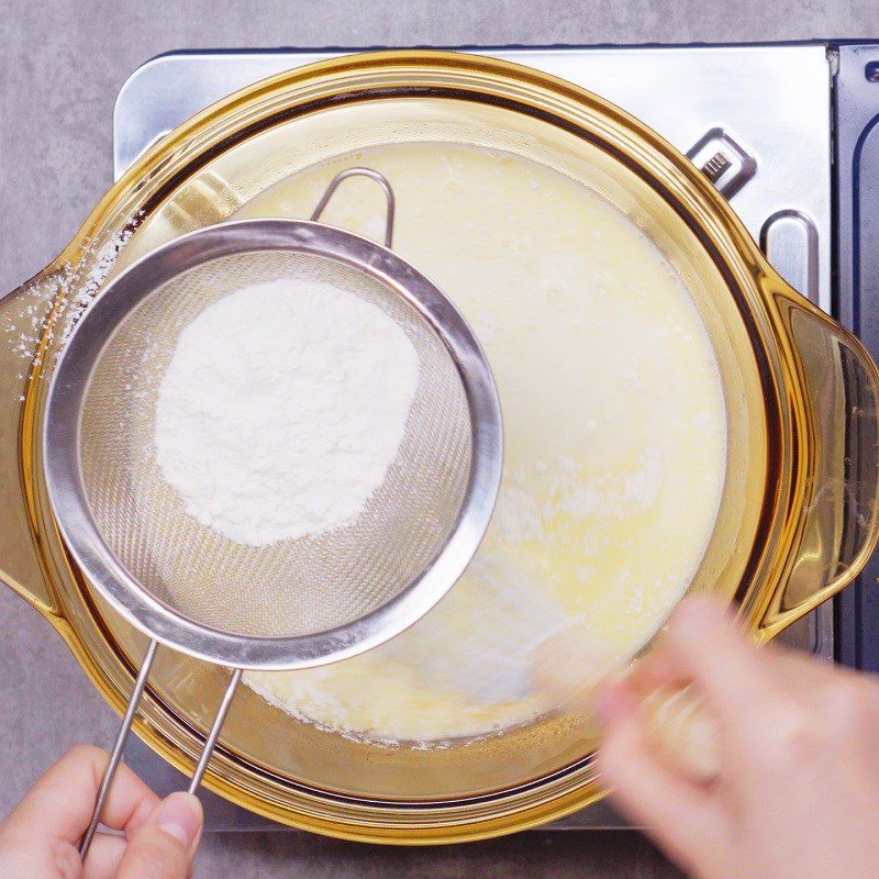 Step 1 Cook the flour mixture for Korean Black Sesame Bread