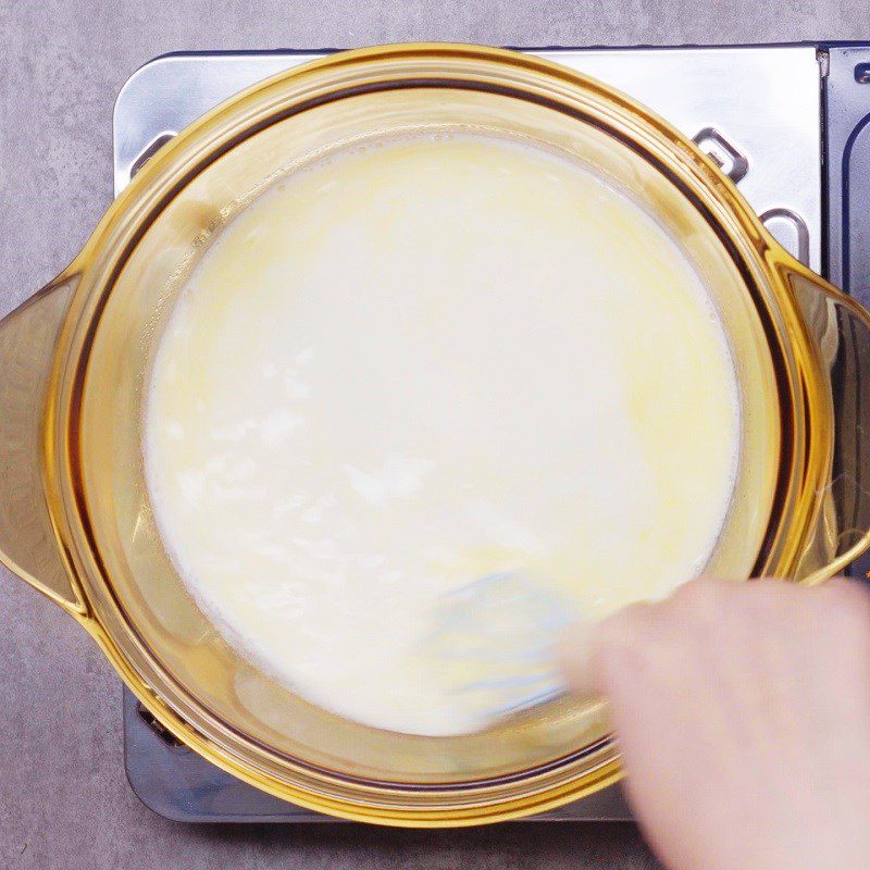 Step 1 Cook the flour mixture for Korean Black Sesame Bread