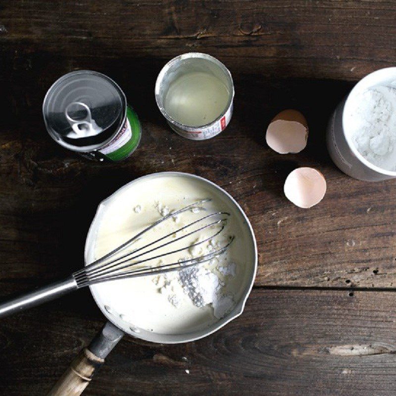 Step 2 Cook the cream and coconut mixture Pumpkin cream