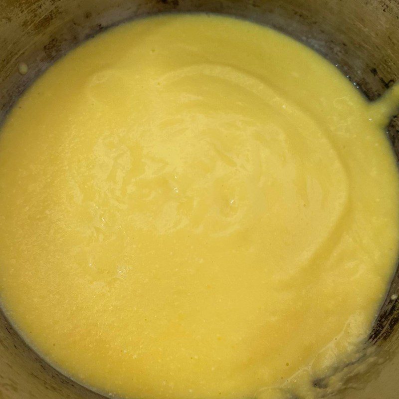 Step 3 Cooking corn ice cream Corn cheese cake (Recipe shared by users)