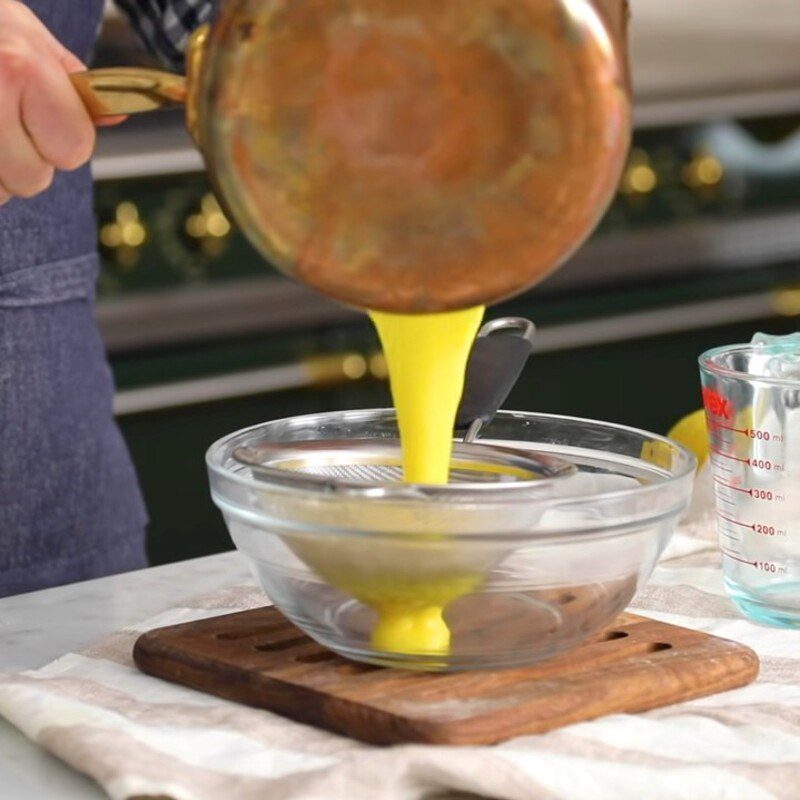 Step 4 Make lemon ice cream Lemon jam egg cream