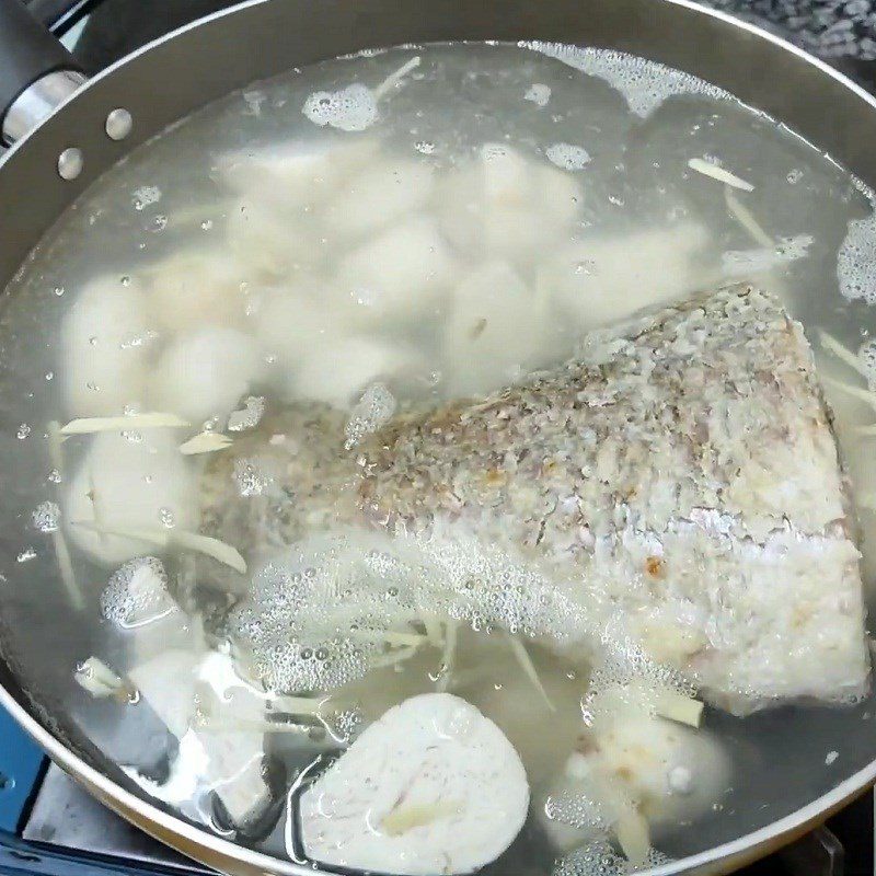 Step 4 Cooking Hot Pot Barramundi Taro Hot Pot