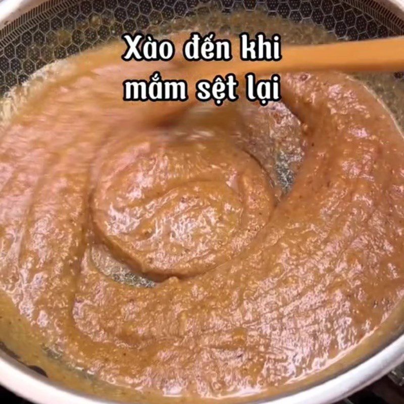 Step 2 Cook the paste Vegetarian Shrimp Paste (Recipe shared from Tiktok Green Vegetarian Kitchen)