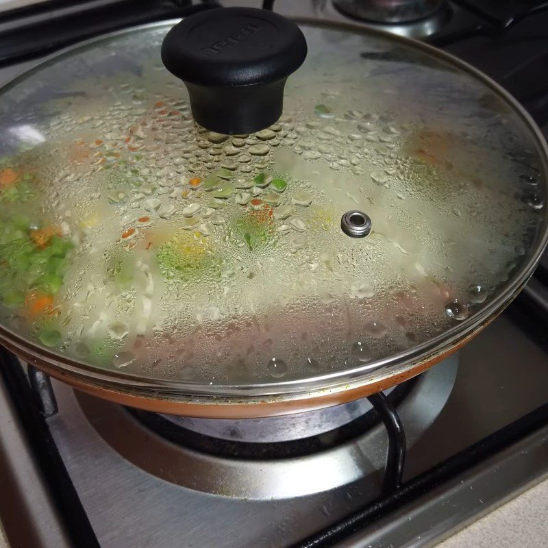 Step 1 Cook the noodles Samyang mixed noodles