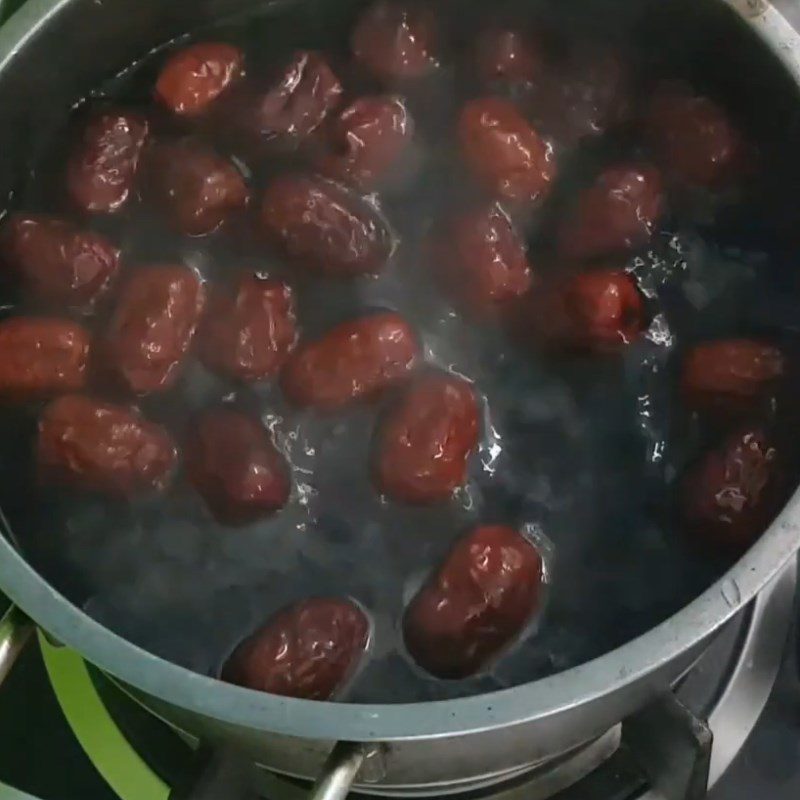 Step 4 Cooking Aloe Vera with Red Date Chia Seeds Aloe Vera Red Date Chia Seeds