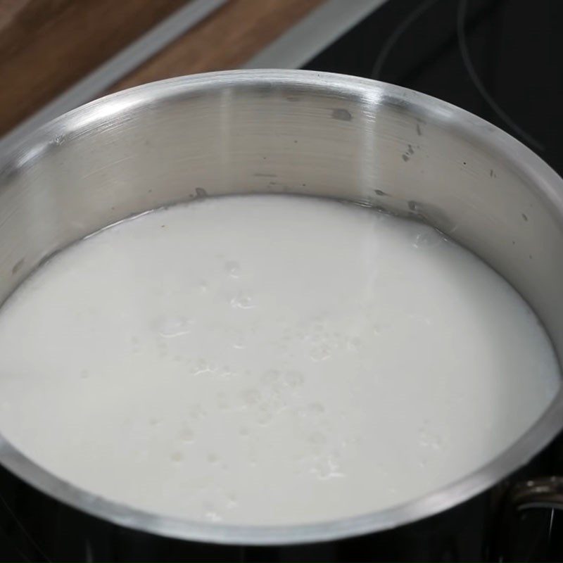 Step 3 Cook Coconut Milk Jelly with Coconut Milk