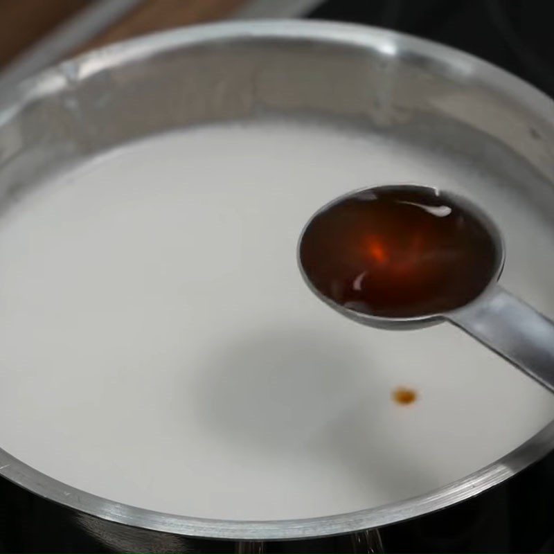 Step 3 Cook Coconut Milk Jelly with Coconut Milk