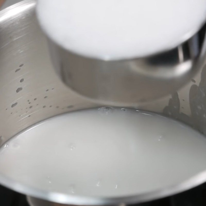 Step 5 Cook coconut milk