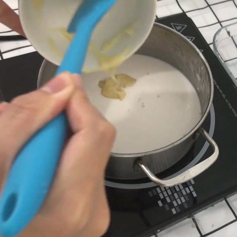 Step 2 Cooking Coconut Milk Coconut Milk Jelly with Coffee