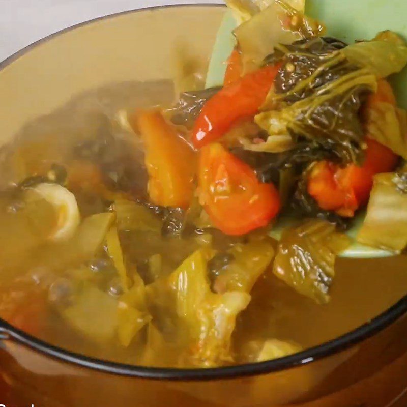 Step 5 Cooking the broth for Pork Rib Noodle Soup with Pickled Mustard Greens