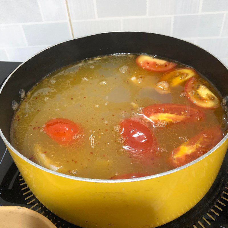 Step 4 Cook the broth for Bun Do Buon Ma Thuot