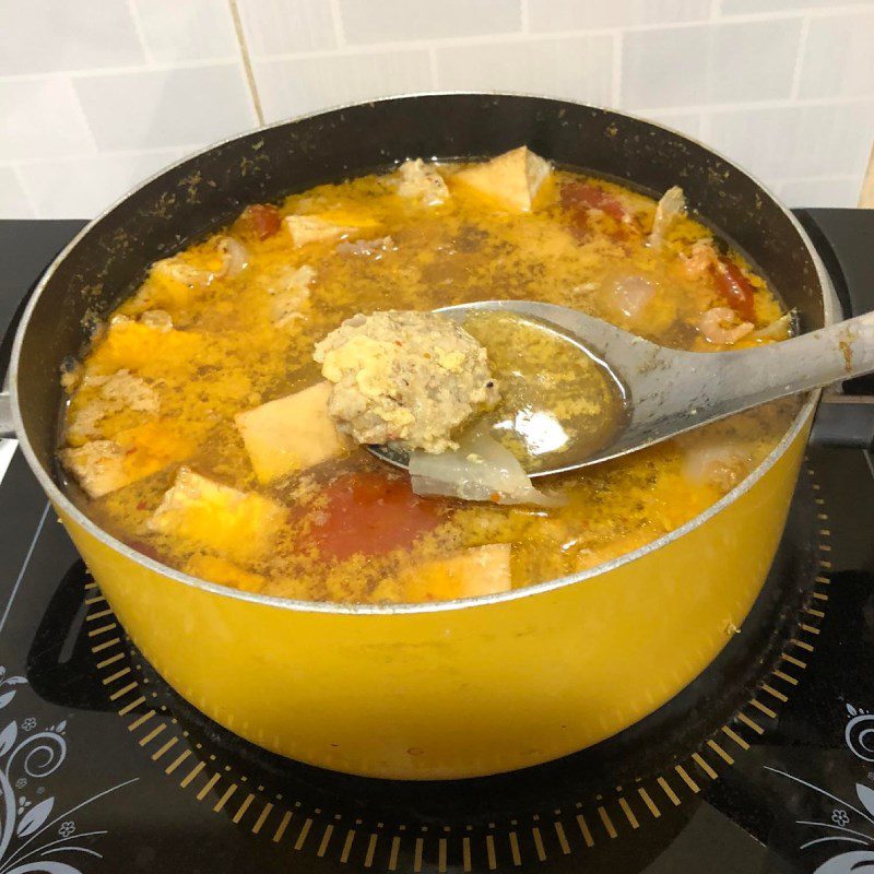 Step 4 Cook the broth for Bun Do Buon Ma Thuot