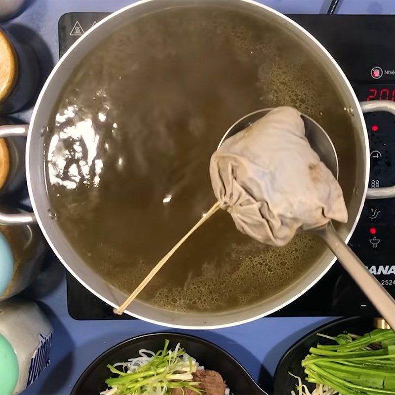 Step 3 Cooking the broth for Beef Pho