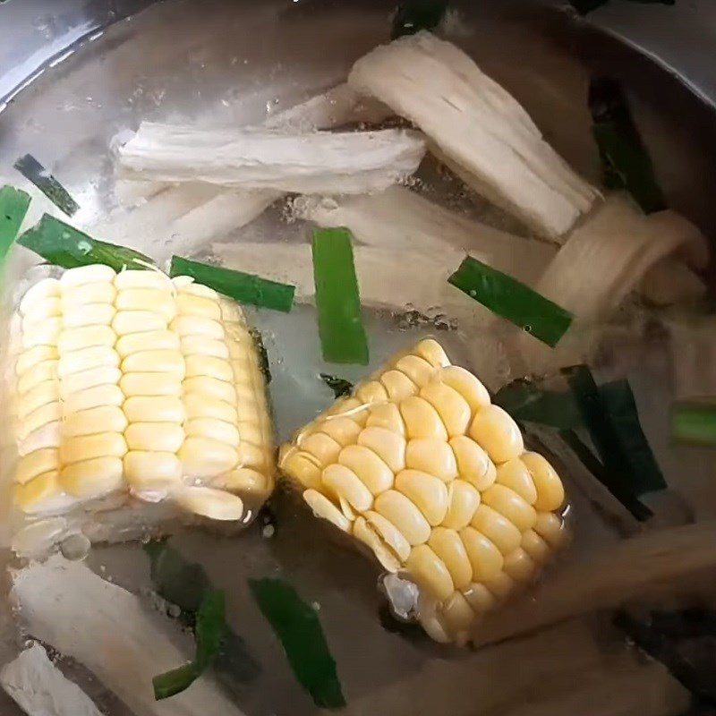 Step 2 Cook the broth for Spicy Vegan Kimchi Noodles