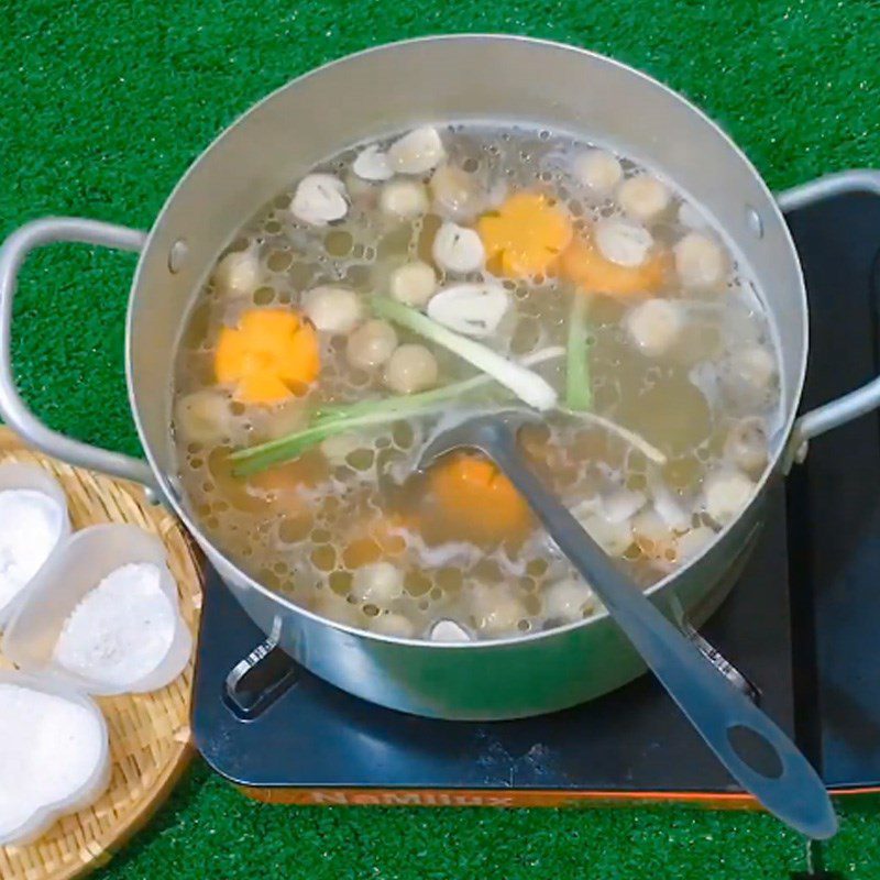 Step 5 Cooking chicken breast noodle soup