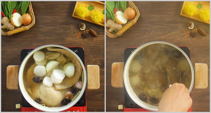 Step 3 Make the broth Beef noodle soup