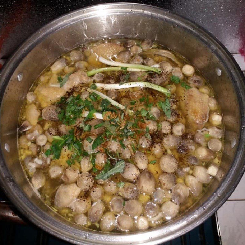 Step 7 Make the broth for Duck Bamboo Shoot Noodle