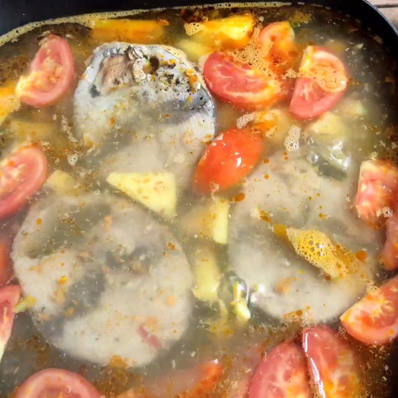 Step 5 Make the broth Bún cá ngừ Quy Nhơn