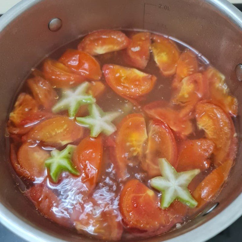 Step 4 Cook the broth and finish Snail noodle soup with tender ribs