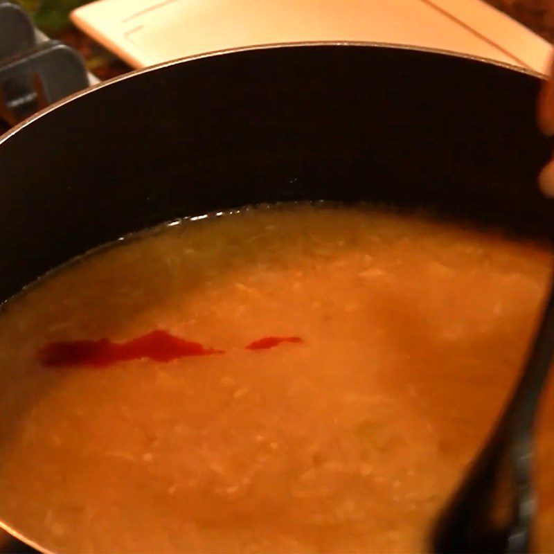 Step 3 Cooking the hot pot broth Japanese miso nabe