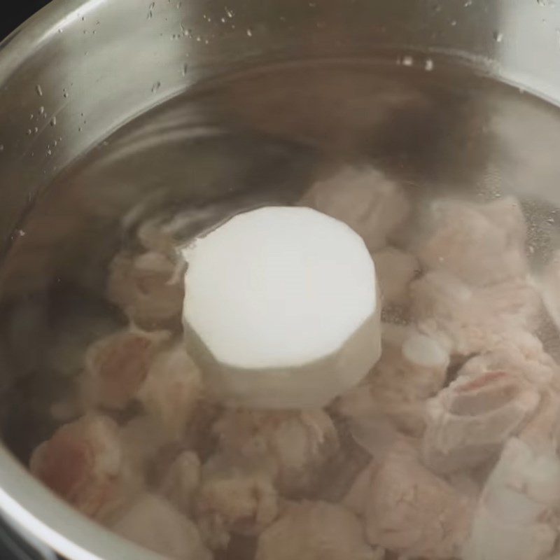 Step 2 Cook the broth for serving Soft noodle with runny egg