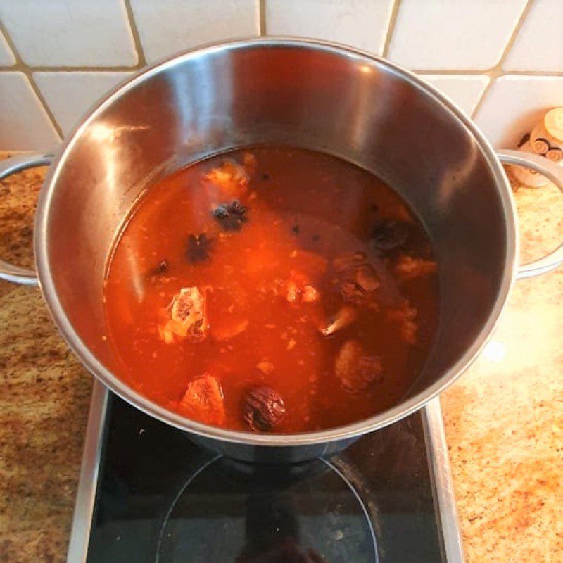 Step 4 Cooking Braised Beef Pho