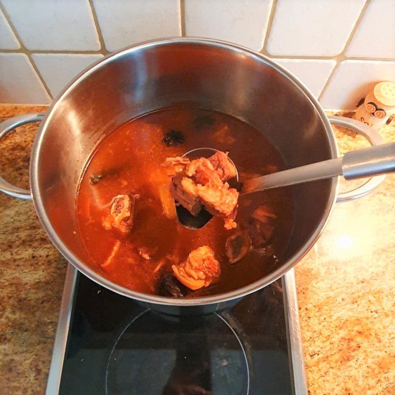 Step 4 Cooking Braised Beef Pho