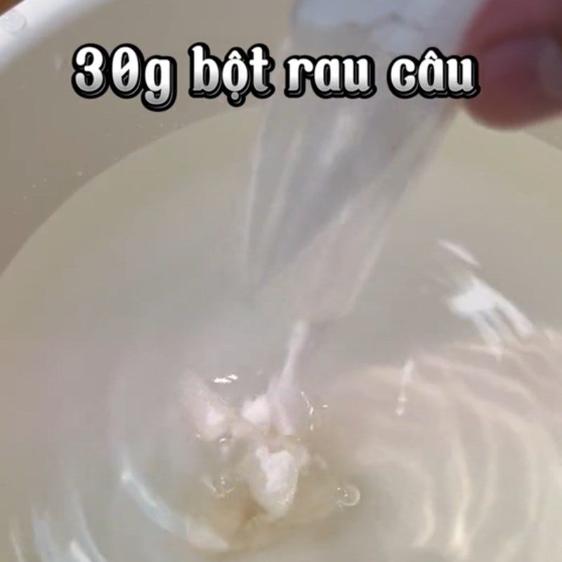 Step 1 Cook coconut jelly (Recipe shared from Tiktok Cooking with TasteVN)