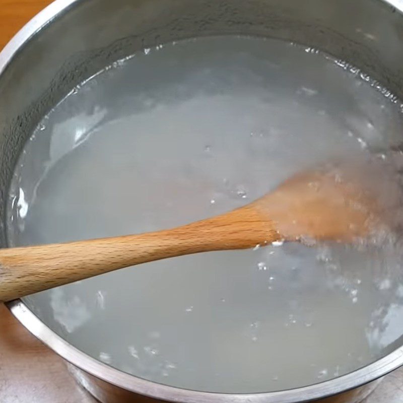 Step 3 Cooking coconut jelly Coconut jelly