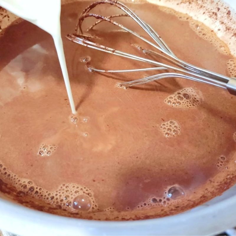 Step 2 Cook the chocolate Italian hot chocolate