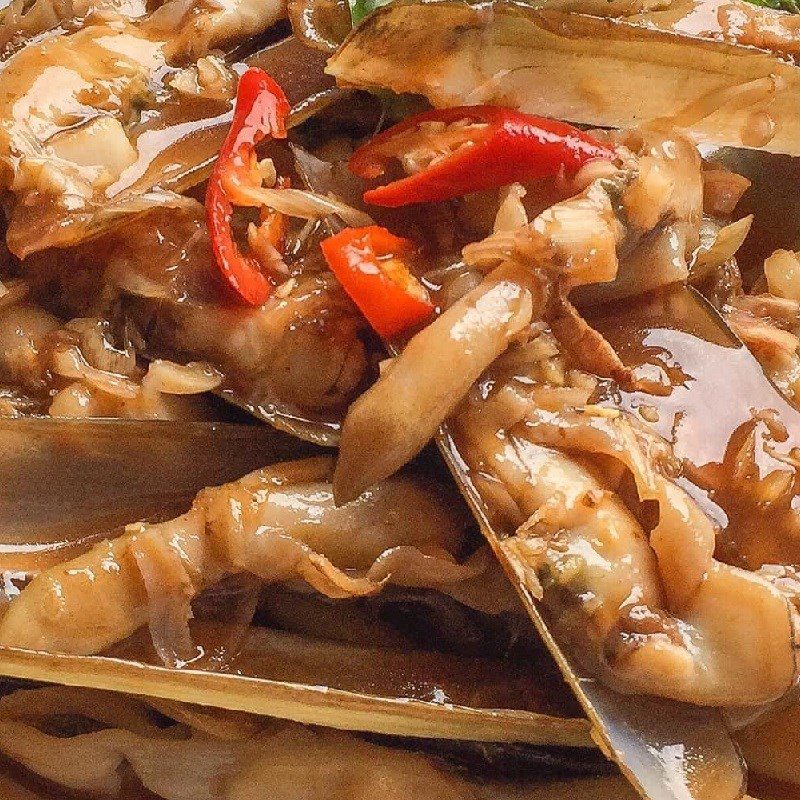 Step 3 Stir-fried razor clams Tamarind stir-fried razor clams (recipe shared by a user)