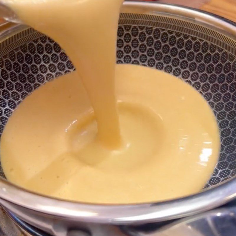 Step 2 Cook the sauce Salted Egg Cheese Sauce (recipe from TikTok Into the Kitchen with TasteVN)