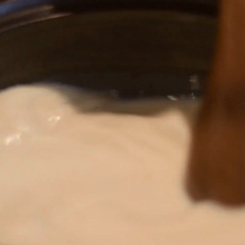 Step 2 Cooking milk Condensed milk from nut milk