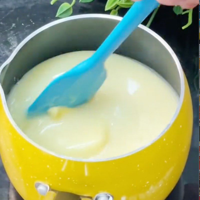 Step 1 Cook condensed milk with butter for Chocolate Truffles