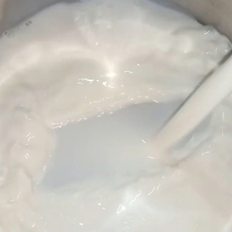 Step 4 Cook the milk and finish Fresh Milk Jelly Dessert