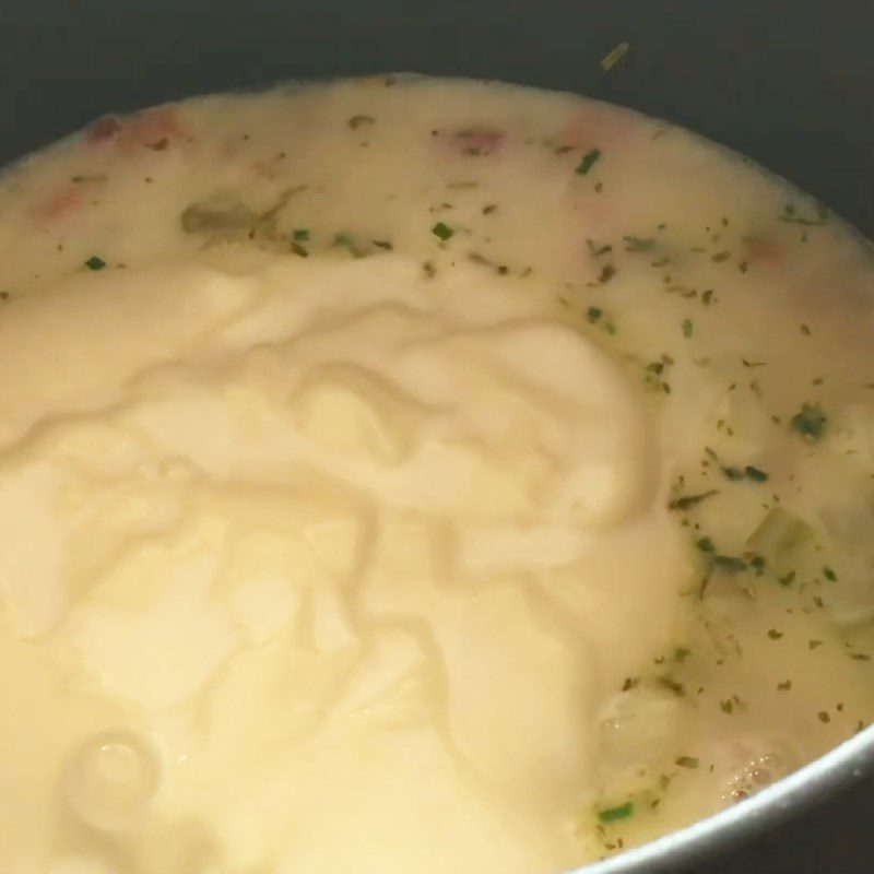 Step 5 Cooking Soup Bacon Potato Soup