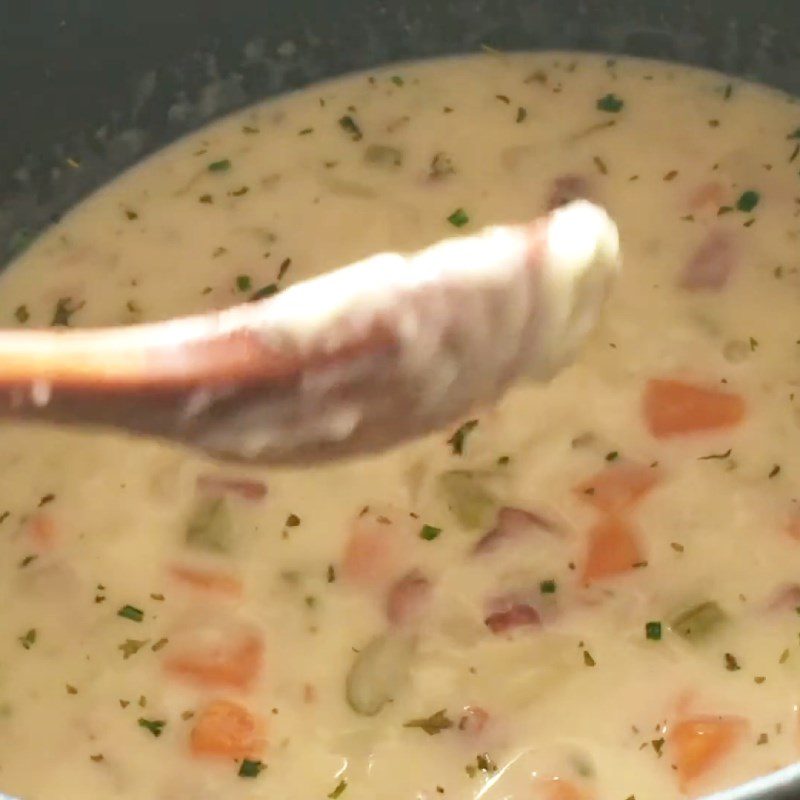 Step 5 Cooking Soup Bacon Potato Soup