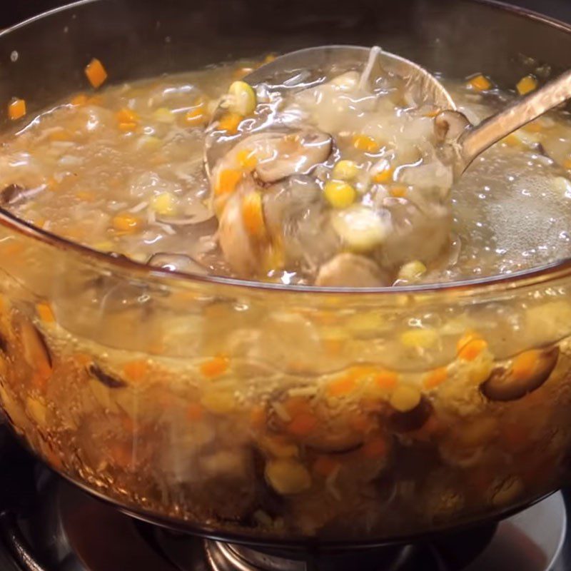 Step 2 Cook the soup for Mixed Vegetarian Soup