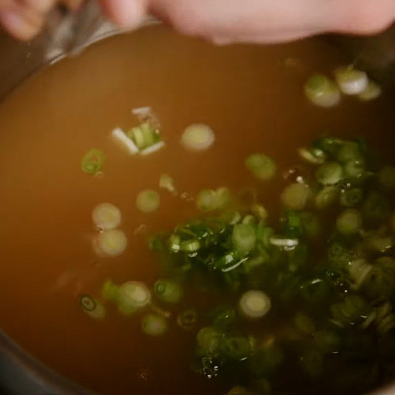 Step 3 Cook the soup Egg soup