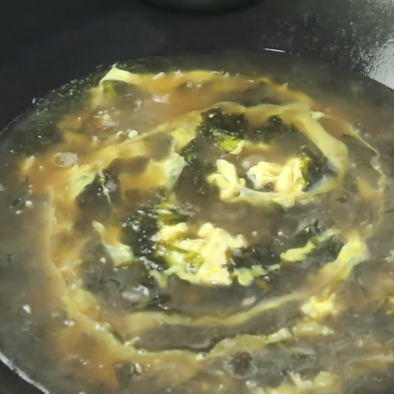 Step 2 Cooking Soup Seaweed Egg Soup